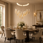 Yiosi Sunset Linear Cluster Glass Chandelier