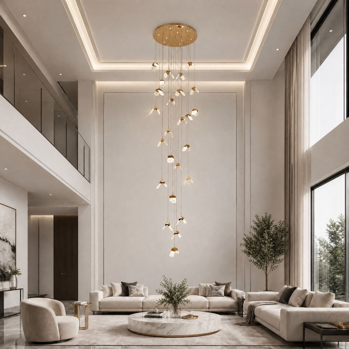 Yiosi Weaving Light Crystal Chandelier 39"