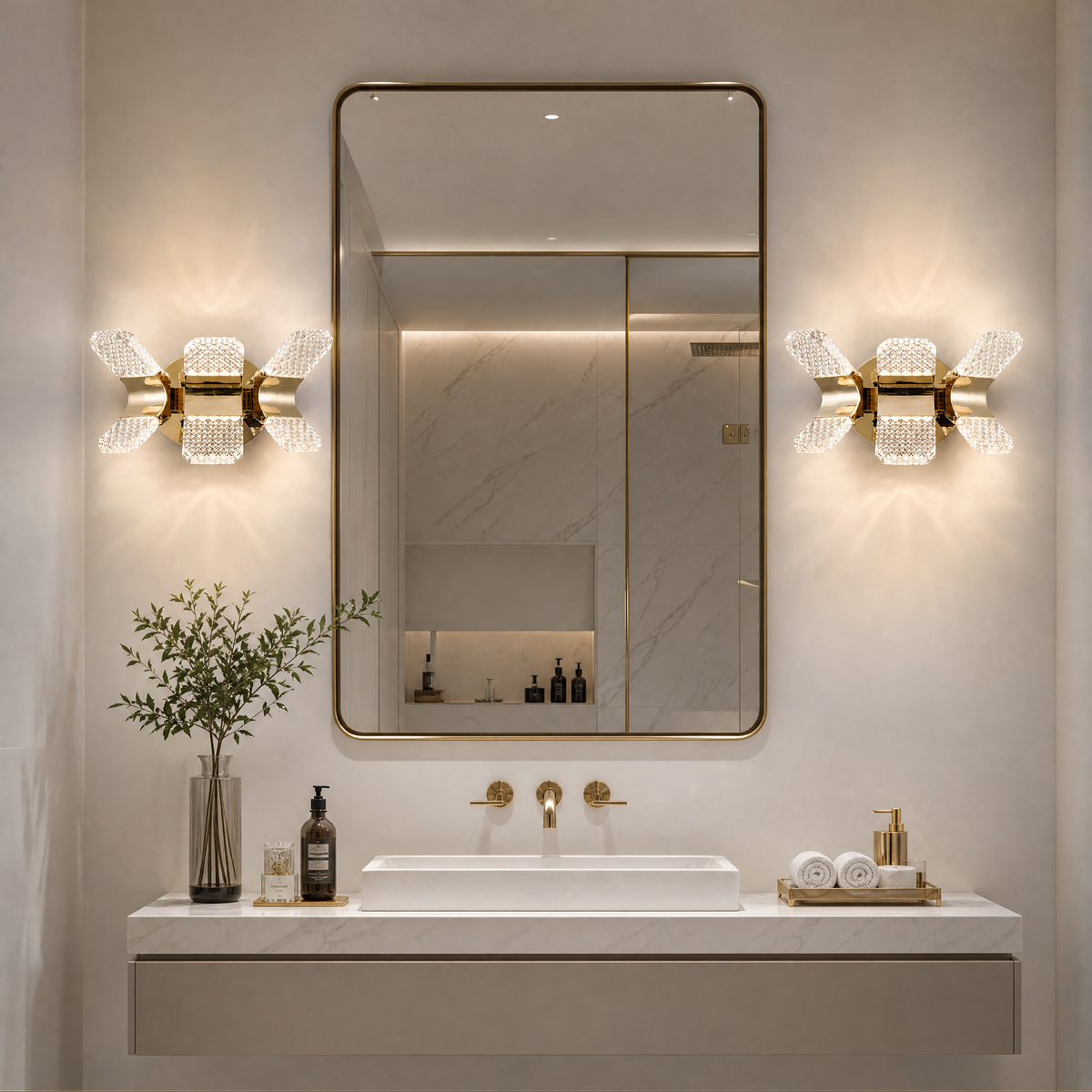 Yiosi Weaving Light Mini Crystal Wall Sconce