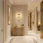 Yiosi White Birch Triple Glass Wall Sconce