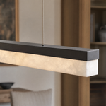 Yizi Cloud Stone Pendant Light 1500 - Matte Black