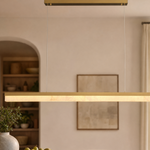 Yizi Marble Pendant Light for Dining Room 1800 - Copper Color