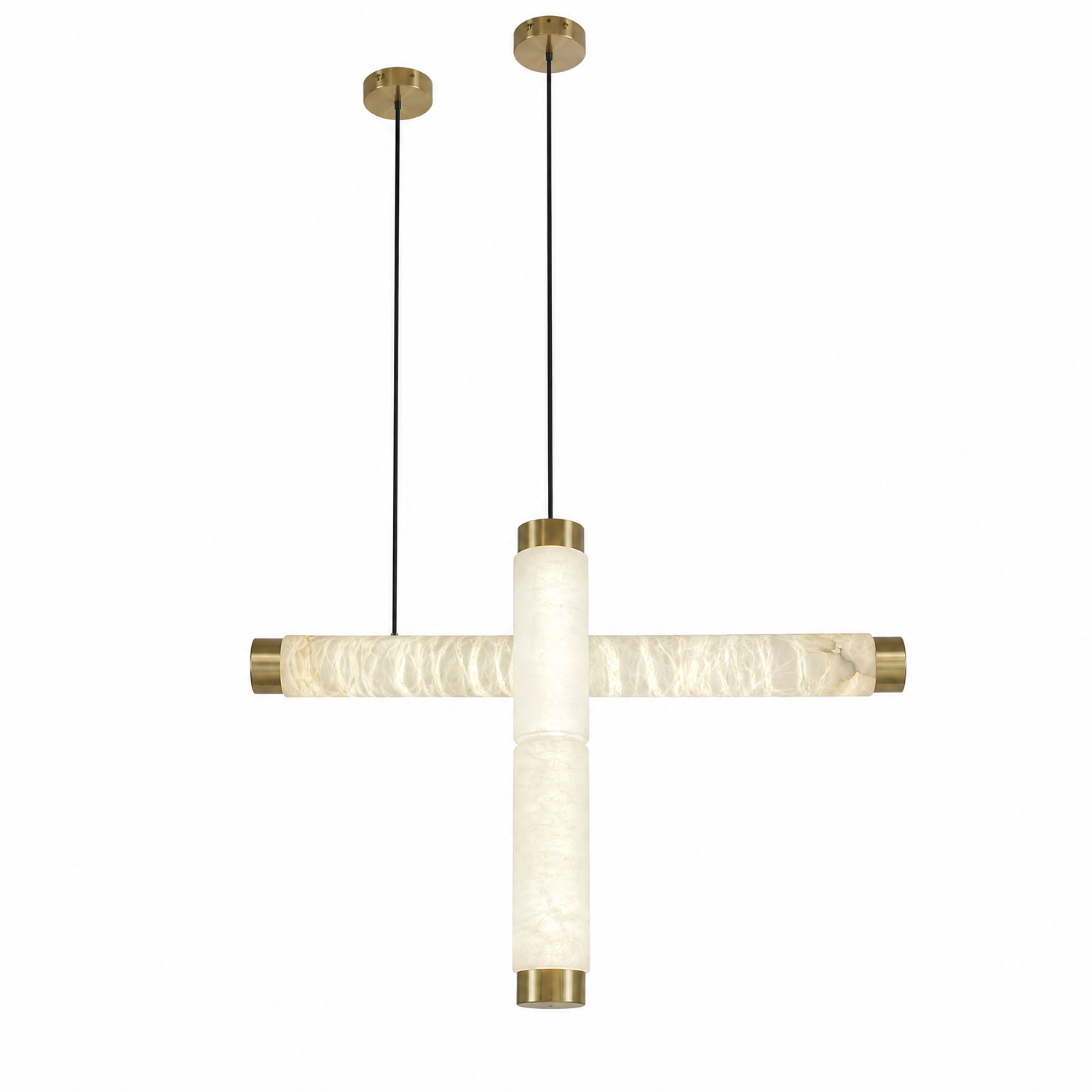 500 Marble Column Single Pendant - Copper Color