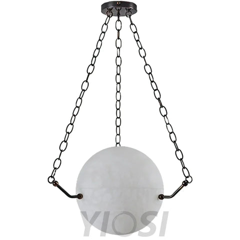 Aaron Alabaster Sphere Pendant Kitchen Island Suspension Lamp For Living Room Kitchen Bathrooms