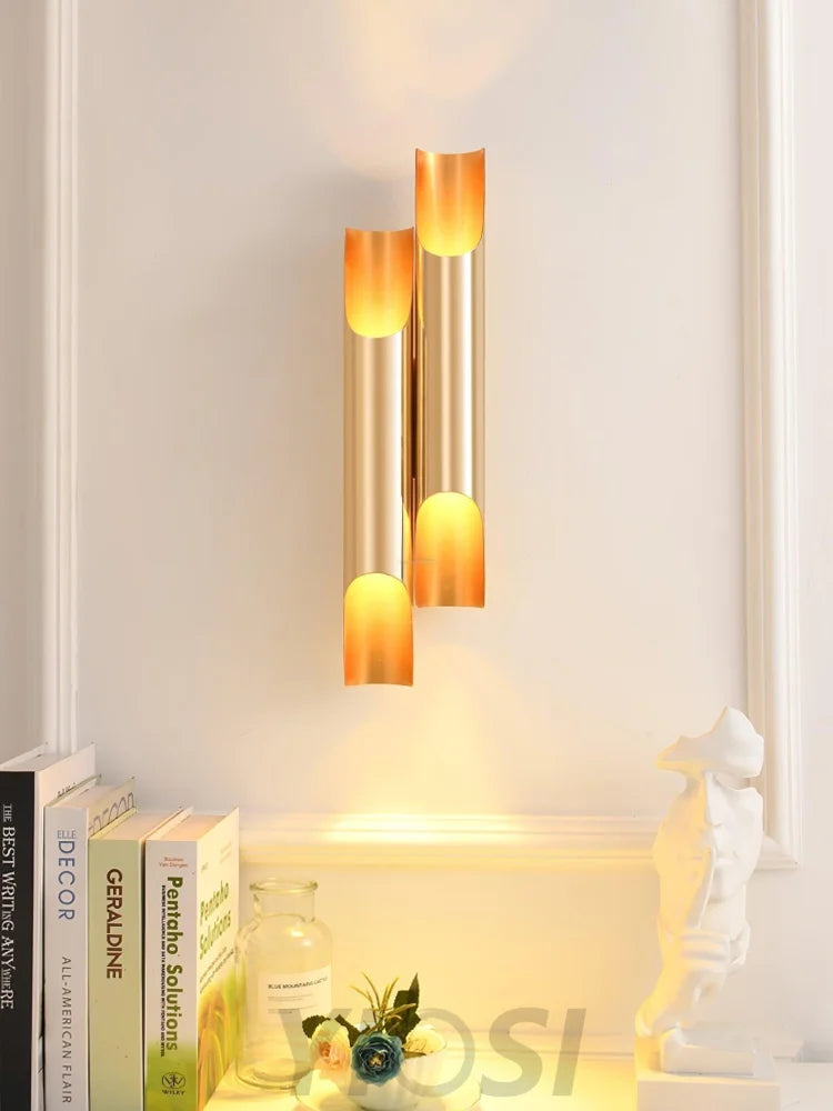 Abigali Straight Wall Sconce - Double-1-Yiosilamp