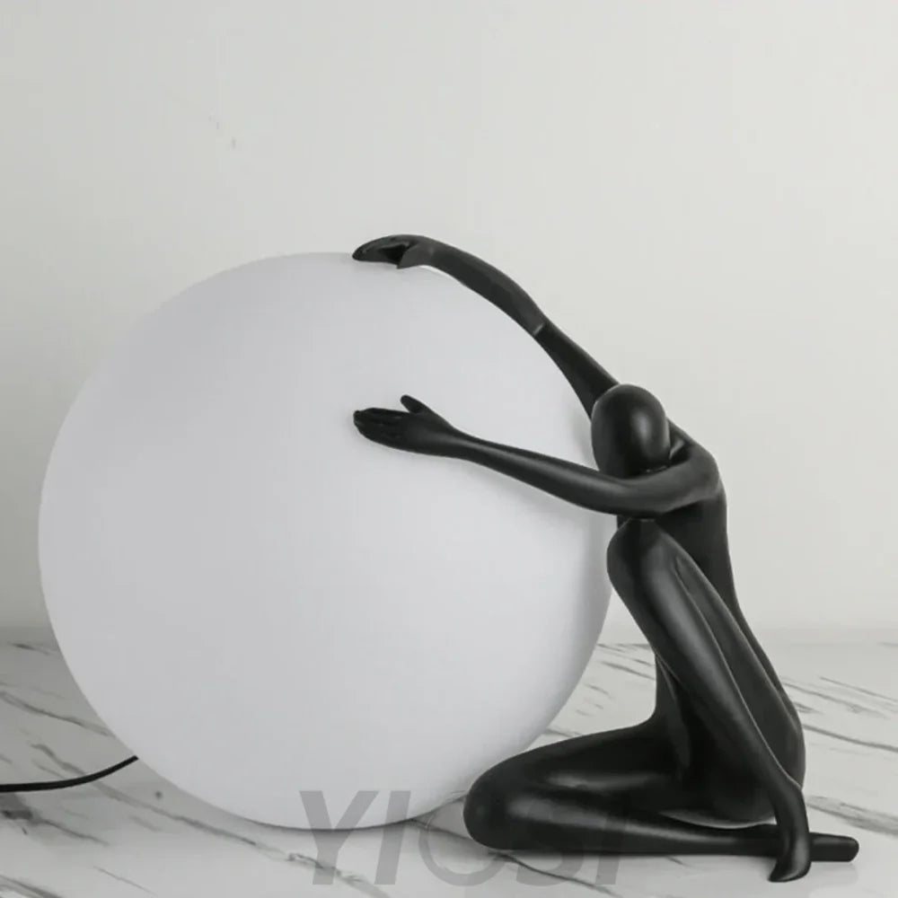 Abstract Character Round Table Lamp Lamp