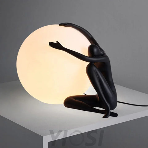 Abstract Character Round Table Lamp Lamp