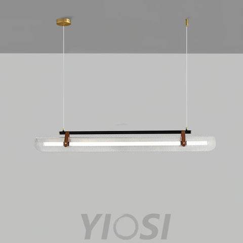 Acrylic Linear Type Chandelier, Dining table pendant light, Kitchen Island Lamp - Bar-1-Yiosilamp