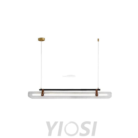 Acrylic Linear Type Chandelier, Dining table pendant light, Kitchen Island Lamp - Bar-1-Yiosilamp