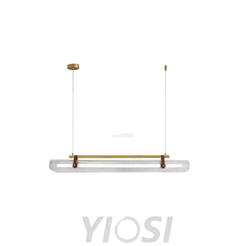 Acrylic Linear Type Chandelier, Dining table pendant light, Kitchen Island Lamp - Bar-1-Yiosilamp