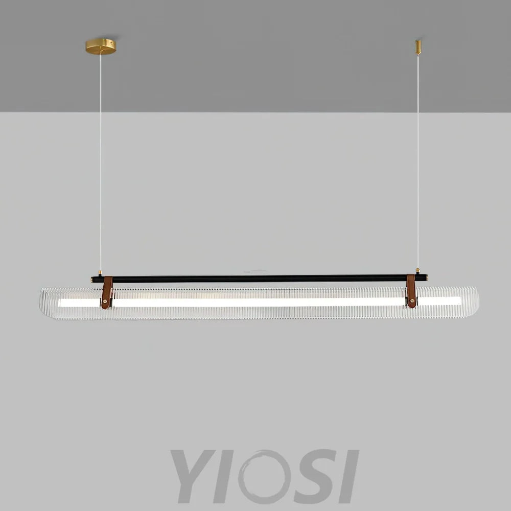 Acrylic Linear Type Chandelier, Dining table pendant light, Kitchen Island Lamp - Bar-1-Yiosilamp