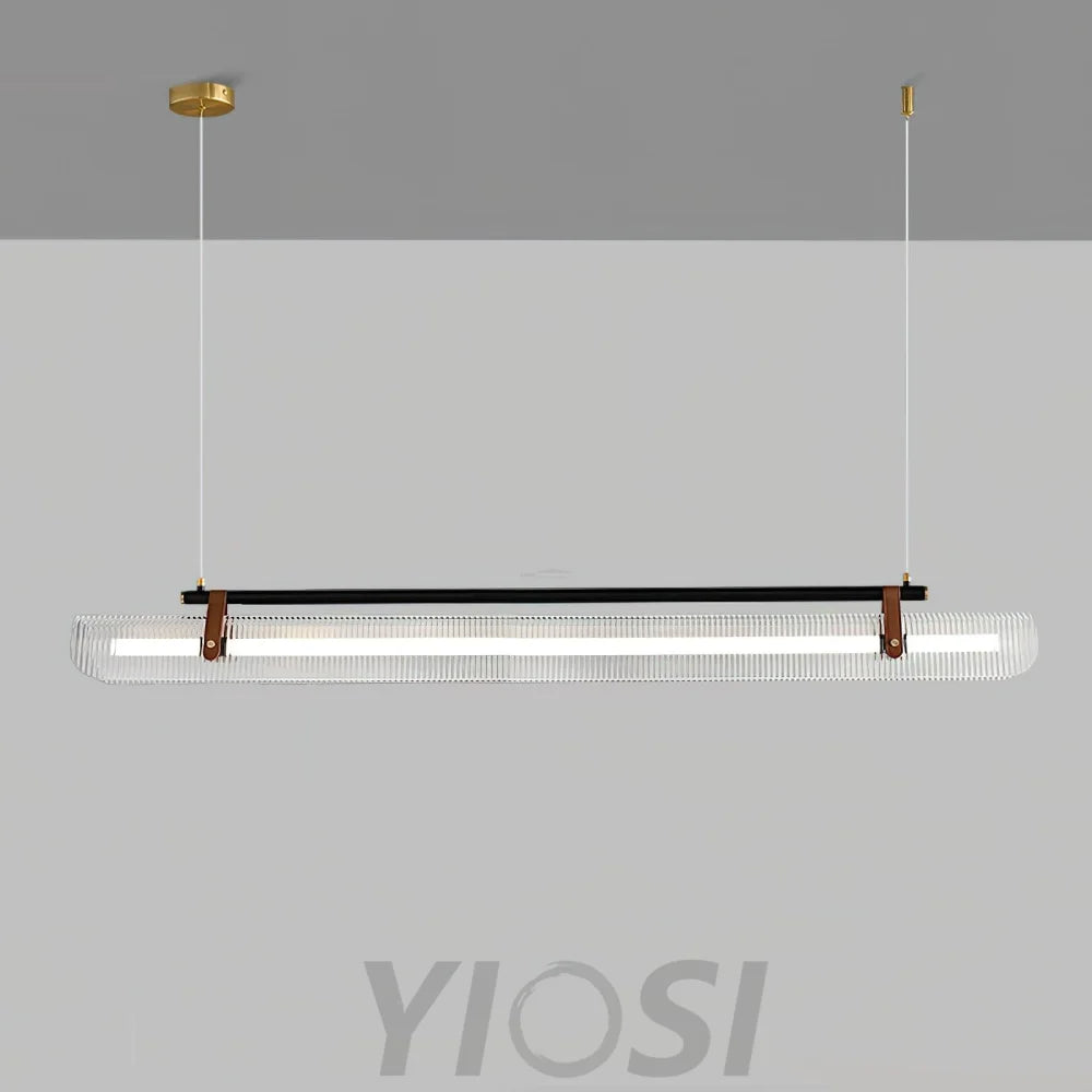 Acrylic Linear Type Chandelier, Dining table pendant light, Kitchen Island Lamp - Bar-1-Yiosilamp