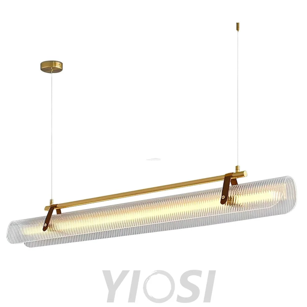 Acrylic Linear Type Chandelier, Dining table pendant light, Kitchen Island Lamp - Bar-1-Yiosilamp