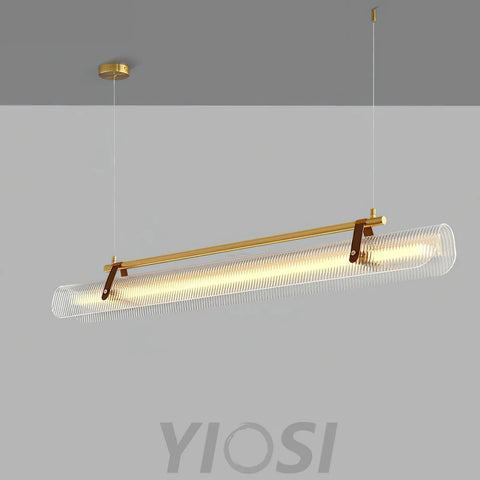 Acrylic Linear Type Chandelier, Dining table pendant light, Kitchen Island Lamp - Bar-1-Yiosilamp