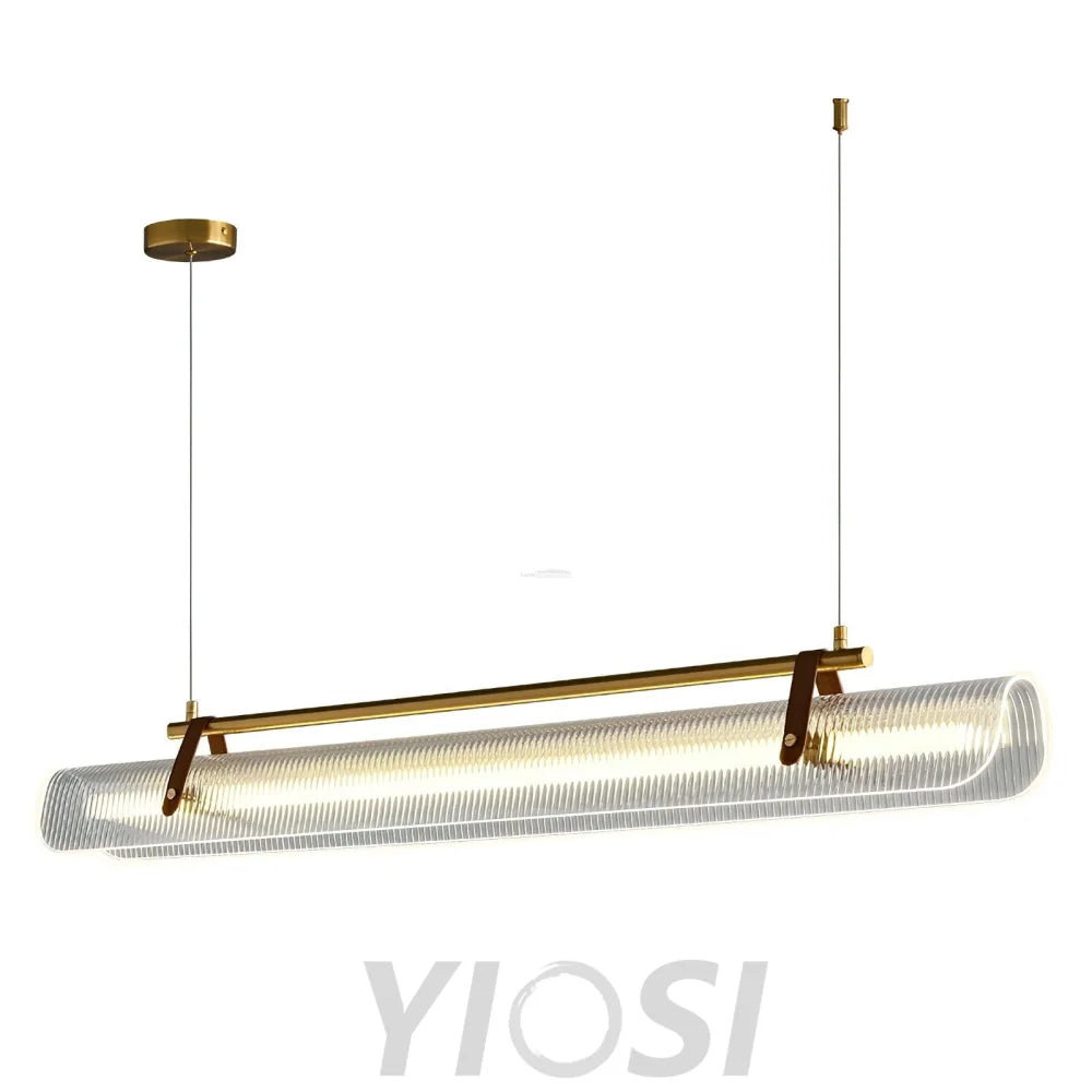 Acrylic Linear Type Chandelier, Dining table pendant light, Kitchen Island Lamp - Bar-1-Yiosilamp