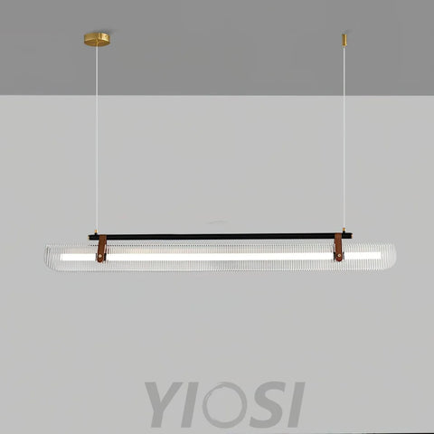 Acrylic Linear Type Chandelier, Dining table pendant light, Kitchen Island Lamp - Bar-1-Yiosilamp