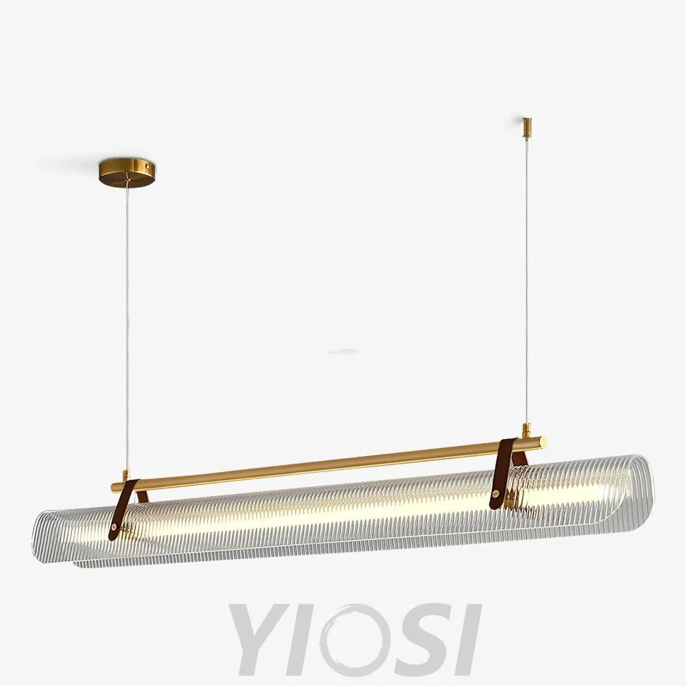 Acrylic Linear Type Chandelier, Dining table pendant light, Kitchen Island Lamp - Bar-1-Yiosilamp