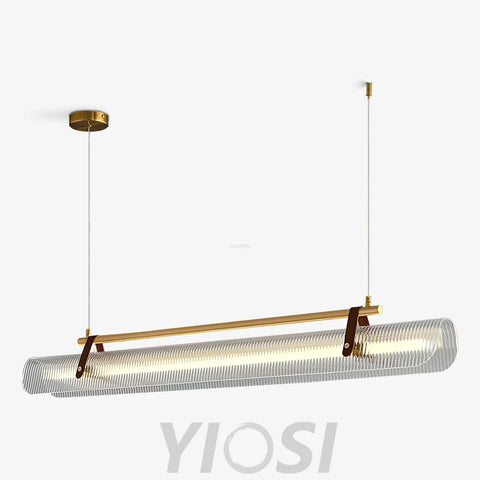 Acrylic Linear Type Chandelier, Dining table pendant light, Kitchen Island Lamp - Bar-1-Yiosilamp