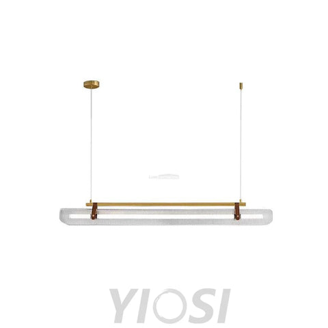 Acrylic Linear Type Chandelier, Dining table pendant light, Kitchen Island Lamp - Bar-1-Yiosilamp