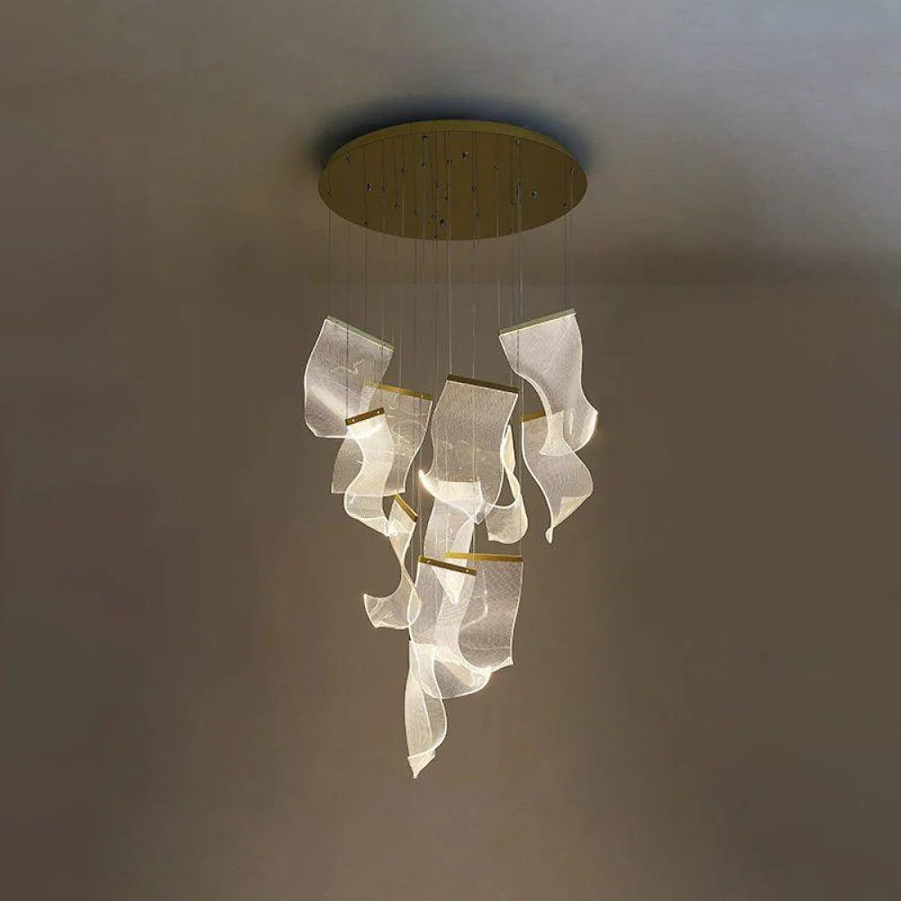 Acrylic Staircase Chandelier - Helia-1-Yiosilamp