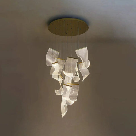 Acrylic Staircase Chandelier - Helia-1-Yiosilamp