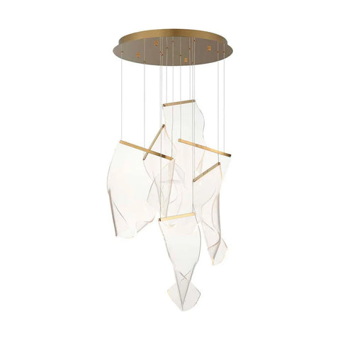 Acrylic Staircase Chandelier - Helia-1-Yiosilamp