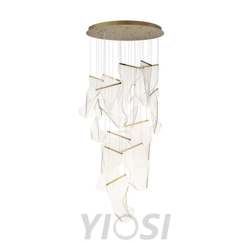 Acrylic Staircase Chandelier - Helia-1-Yiosilamp