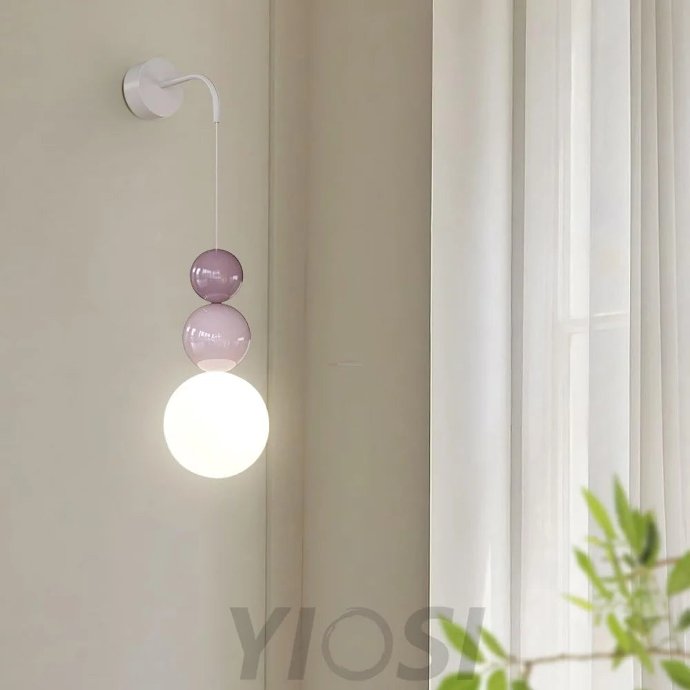 Acrylic Three Ball Wall Sconce - Cozy-1-Yiosilamp