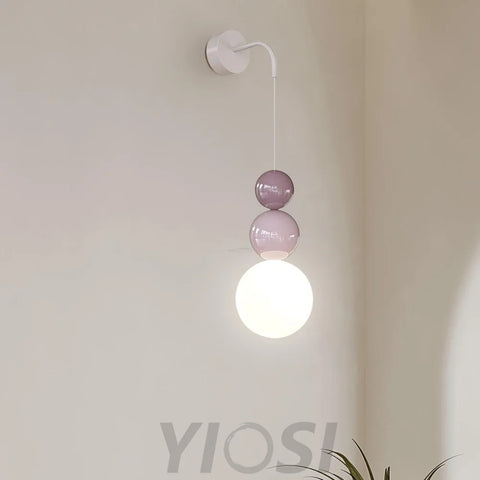 Acrylic Three Ball Wall Sconce - Cozy-1-Yiosilamp