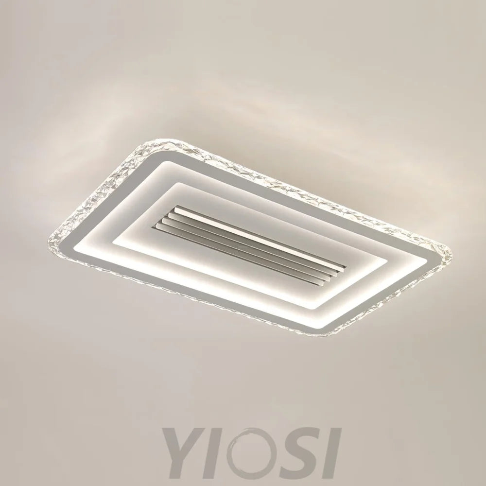 Acrylic Ultrathin Rectangle Ceiling Lamp L 38.6″ - Panel-1-Yiosilamp