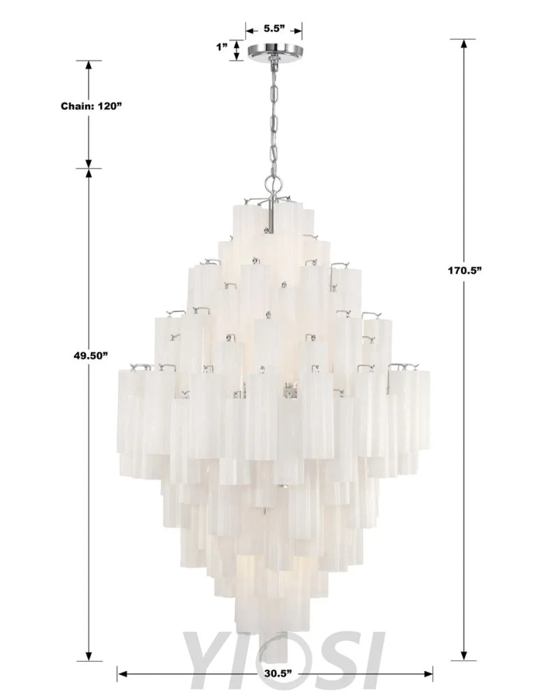 Addis Diamond Chandelier 49’’H Chandelier