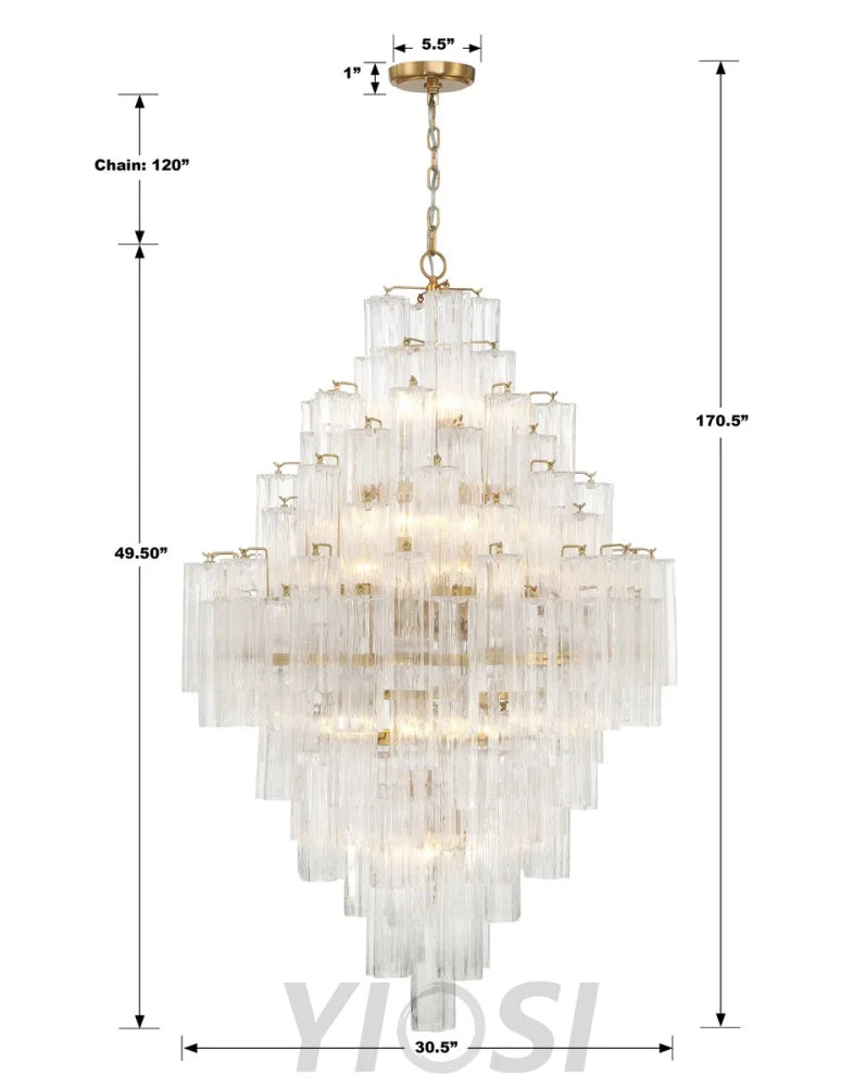 Addis Diamond Chandelier 49’’H Chandelier