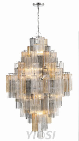 Addis Diamond Chandelier 49’’H Chandelier