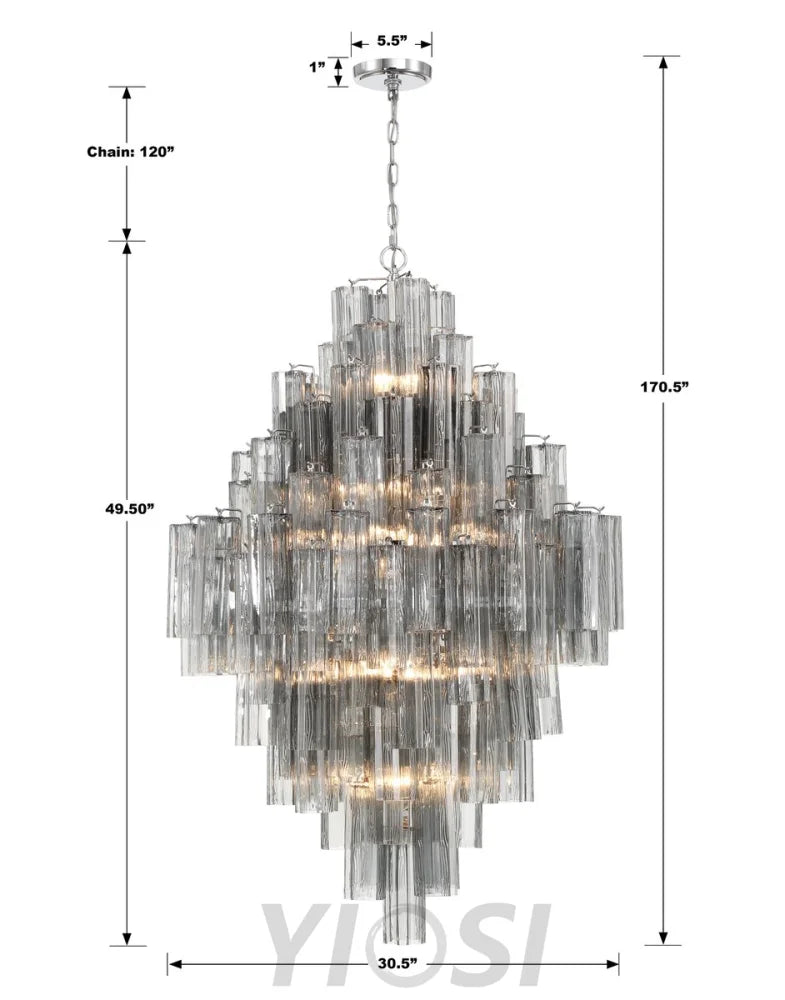 Addis Diamond Chandelier 49’’H Chandelier