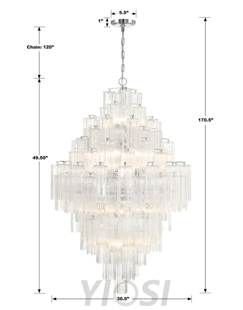 Addis Diamond Chandelier 49’’H Chandelier