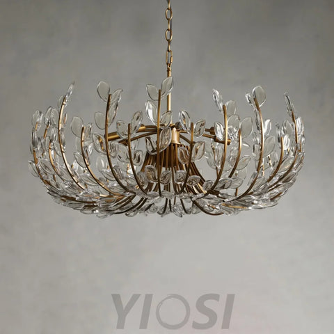 Adela 6 Light Chandelier 26" - 1016, All Products, bathroom, Bedroom, Chandelier, Dining & Kitchen, Entry/Foyer, Fanci, Hallway, Linear/Rectangular Chandelier, Living Room, round chandelier, Wall Sconces-1-Yiosilamp