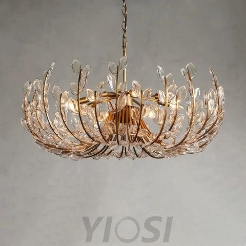 Adela 6 Light Chandelier 26" - 1016, All Products, bathroom, Bedroom, Chandelier, Dining & Kitchen, Entry/Foyer, Fanci, Hallway, Linear/Rectangular Chandelier, Living Room, round chandelier, Wall Sconces-1-Yiosilamp