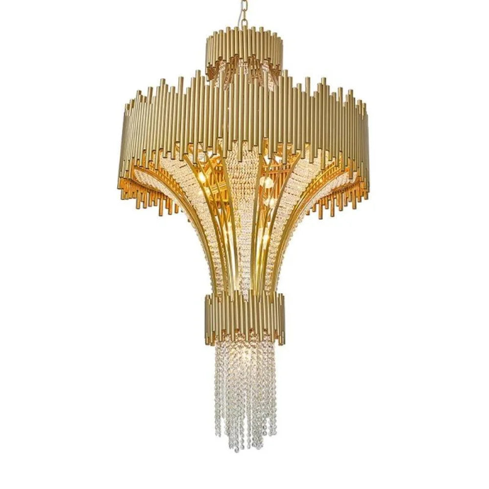 Adisa Modern Multi-Tier Crystal Chandelier Diameter 60 Cm (23.4 In) X Height 140 54.6