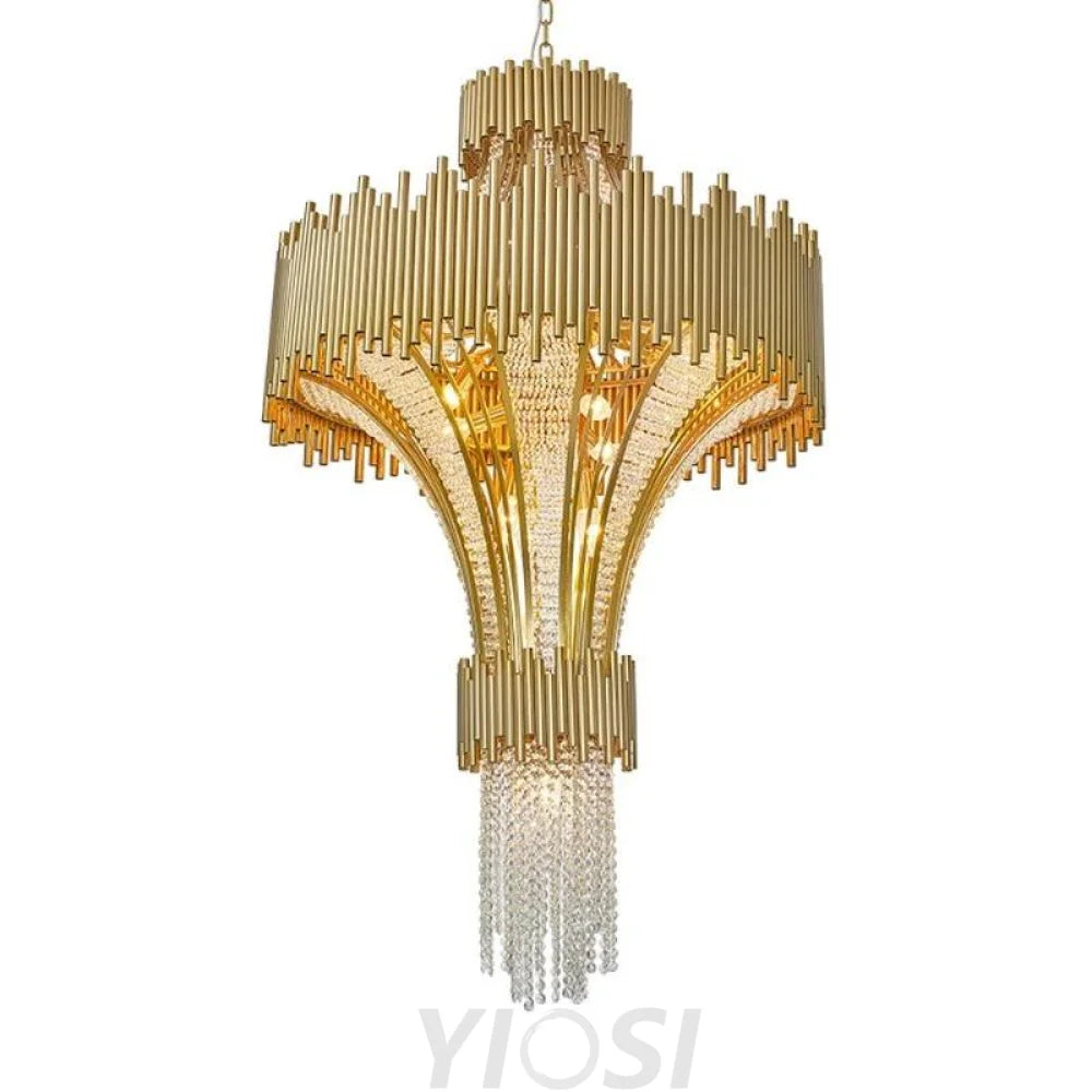 Adisa Modern Multi-Tier Crystal Chandelier Diameter 60 Cm (23.4 In) X Height 140 54.6