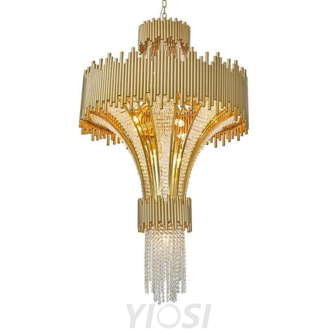 Adisa Modern Multi-Tier Crystal Chandelier Diameter 60 Cm (23.4 In) X Height 140 54.6