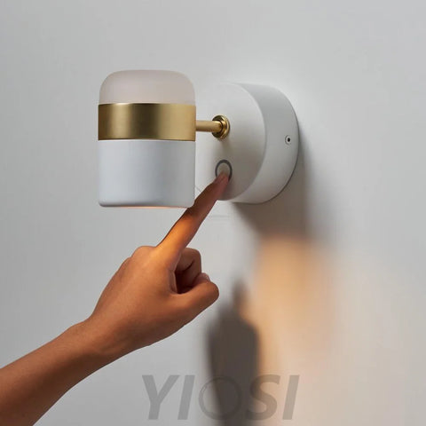 Adjustable Glass Wall Lamp ∅ 4.7″ - Yiosilamp