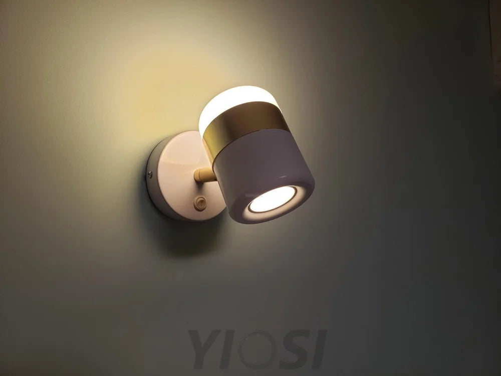 Adjustable Glass Wall Lamp ∅ 4.7″ - Yiosilamp