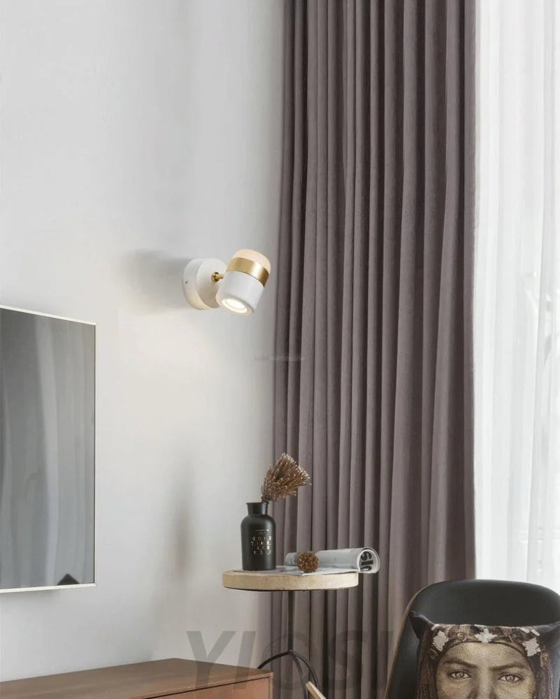 Adjustable Glass Wall Lamp ∅ 4.7″ - Yiosilamp