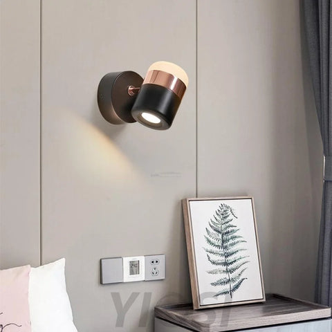 Adjustable Glass Wall Lamp ∅ 4.7″ - Yiosilamp