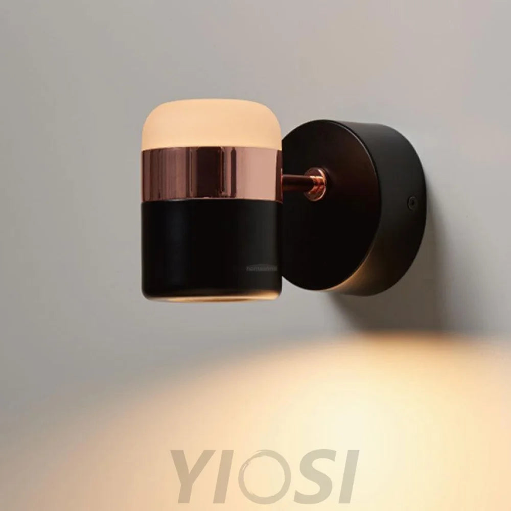 Adjustable Glass Wall Lamp ∅ 4.7″ - Yiosilamp