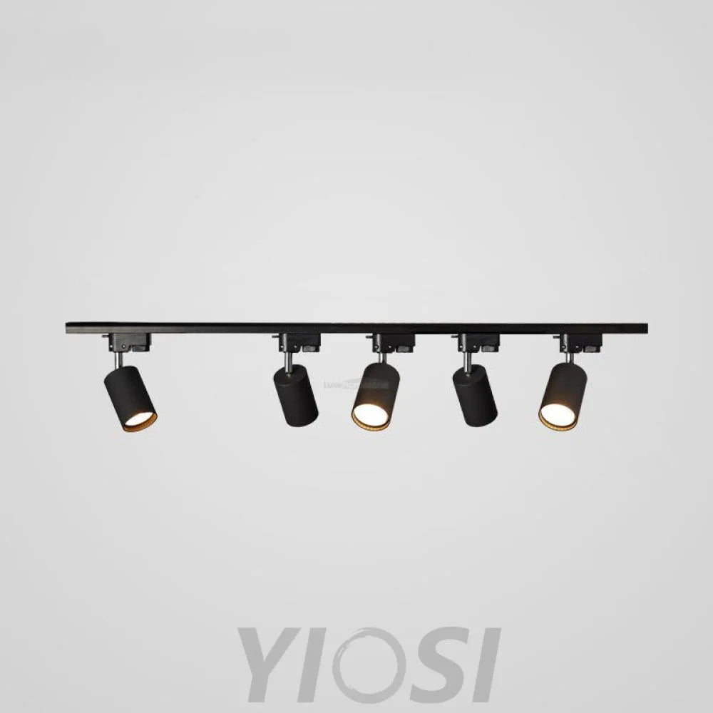 Adjustable Spotlight Track Ceiling Light with 3/4/5 heads - Industaarial-1-Yiosilamp