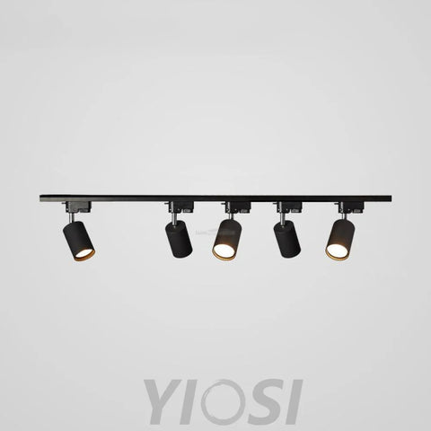 Adjustable Spotlight Track Ceiling Light with 3/4/5 heads - Industaarial-1-Yiosilamp