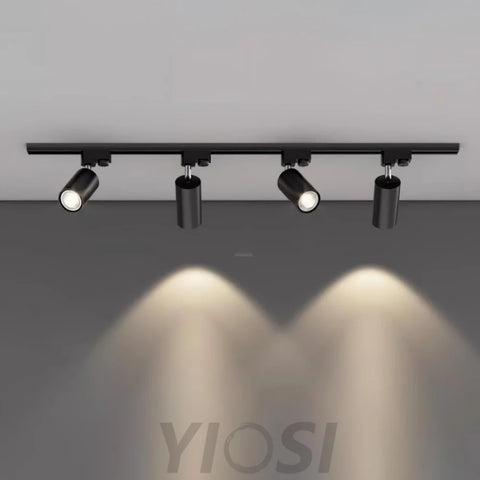 Adjustable Spotlight Track Ceiling Light with 3/4/5 heads - Industaarial-1-Yiosilamp