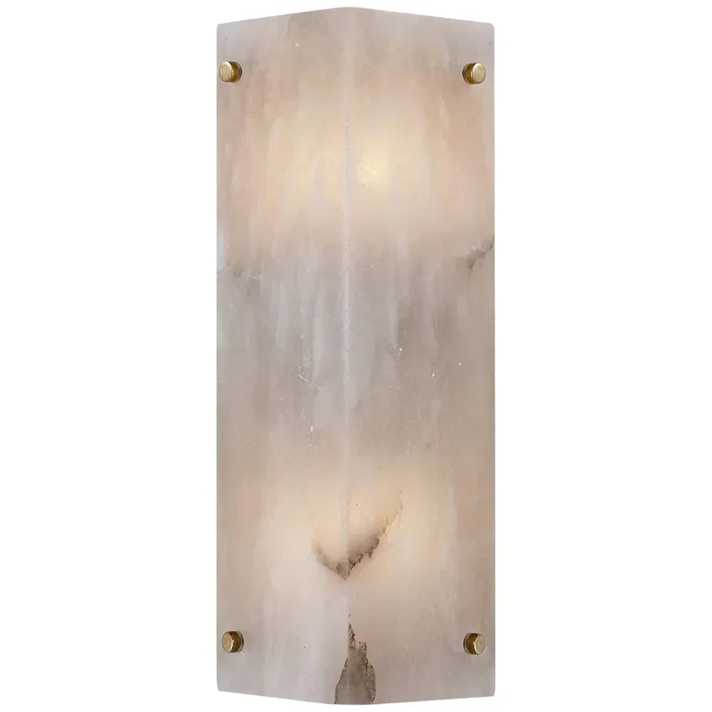 Aerin Clayton Wall Sconce In Alabaster Brass Wall Sconce For Bedroom Dining Room Stairways Foyer