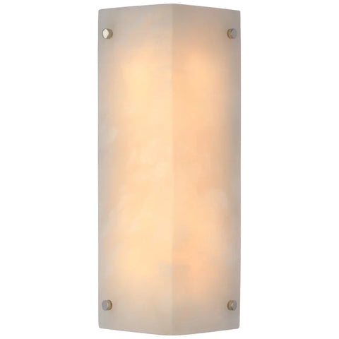 Aerin Clayton Wall Sconce In Alabaster Polished Nickel Wall Sconce For Bedroom Dining Room